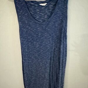 Caslon Navy Striped Midi Dress